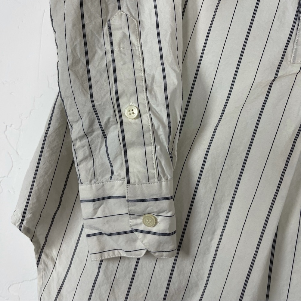 Madewell Tunic Pinstripe‎ Blouse The Perfect White - Picture 5 of 8